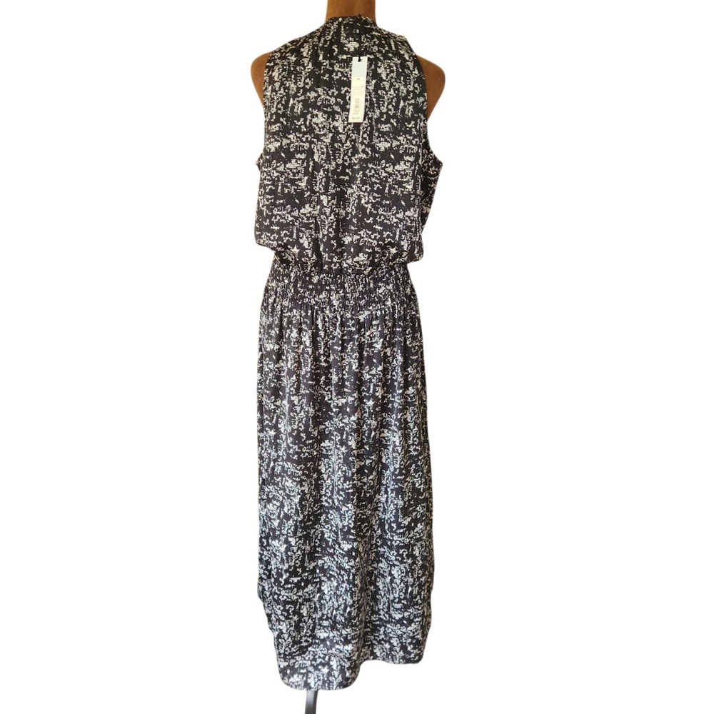 NWT Prologue Maxi Dress Size M Stretch Waist Sleeveless Lightweight Satin - Picture 3 of 7